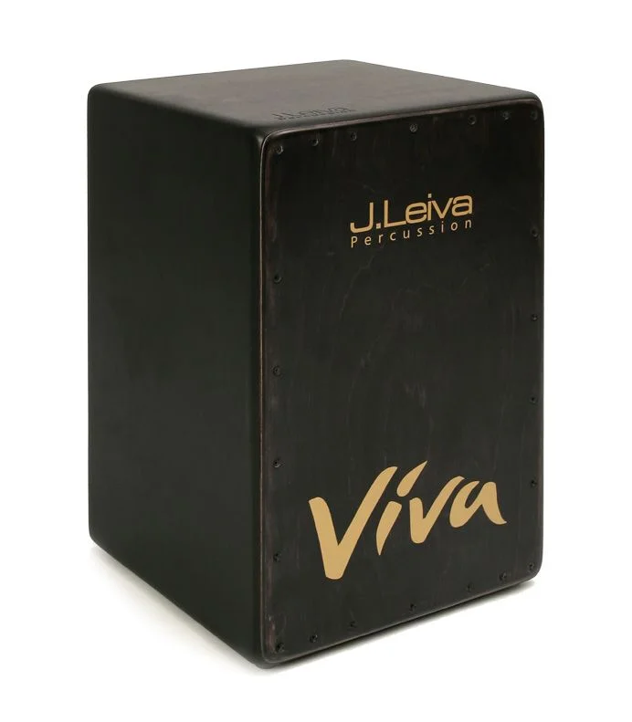 Cajón Viva Black (S.T.D. 2 Cuerdas) – Cajones Leiva Percussion